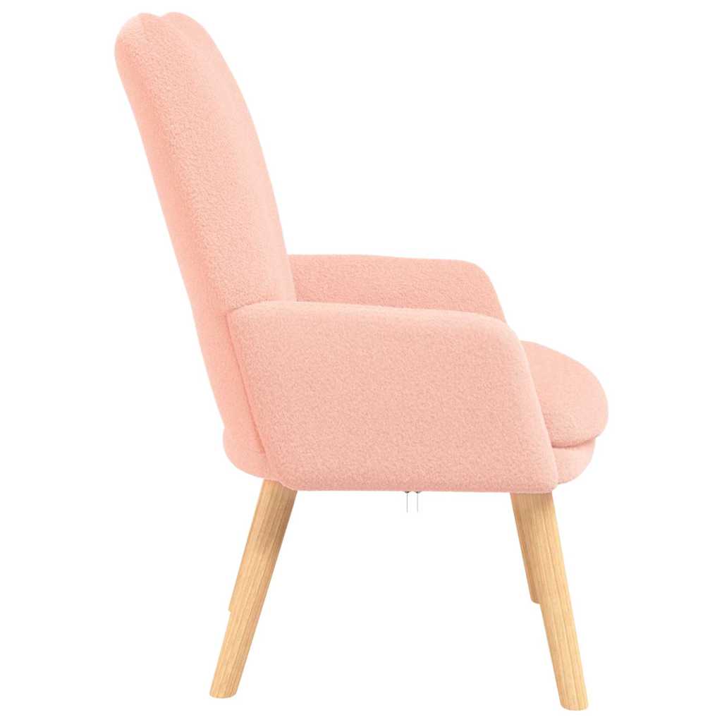 Relaxing Chair Pink 63 x 67 x 94 cm Fabric