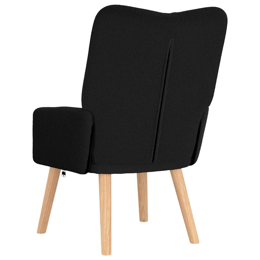 Relaxing Chair Black 63 x 67 x 94 cm Fabric