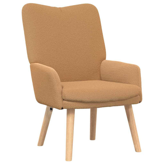 Relaxing Chair Beige 63 x 67 x 94 cm Fabric
