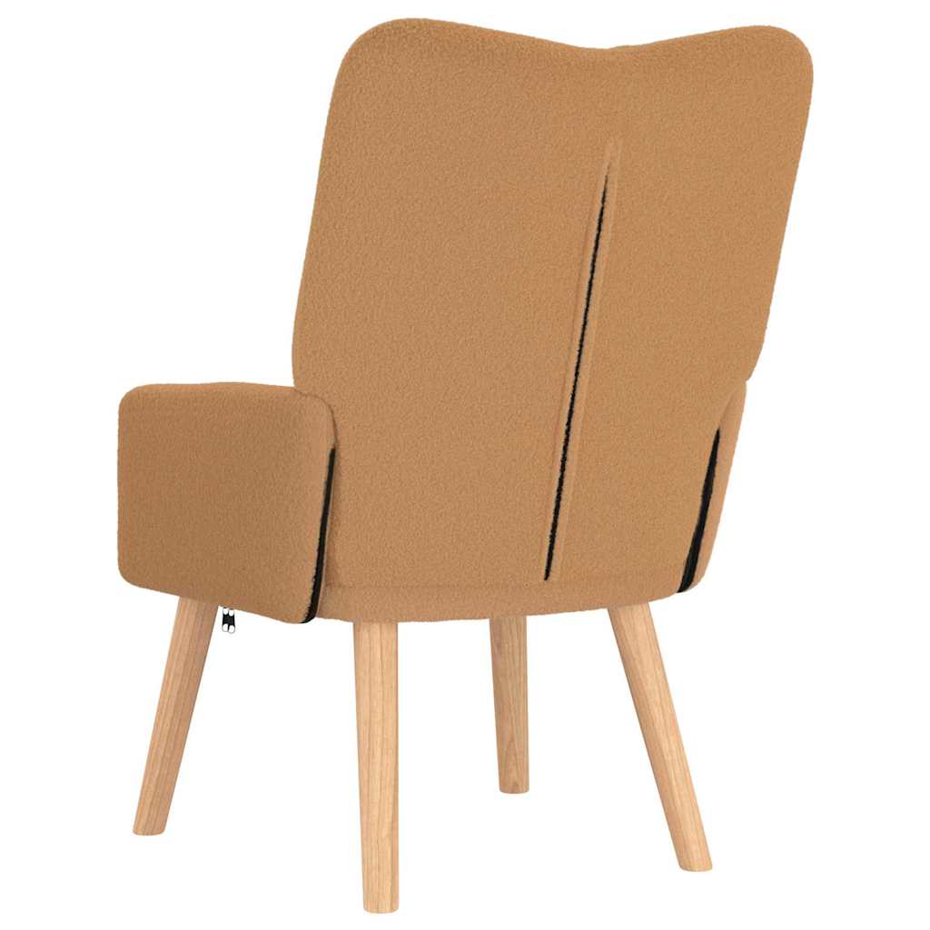 Relaxing Chair Beige 63 x 67 x 94 cm Fabric