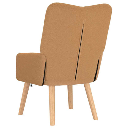 Relaxing Chair Beige 63 x 67 x 94 cm Fabric