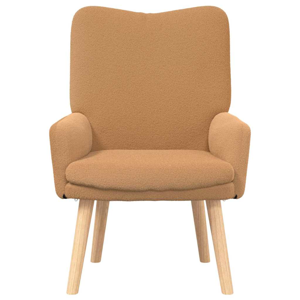 Relaxing Chair Beige 63 x 67 x 94 cm Fabric