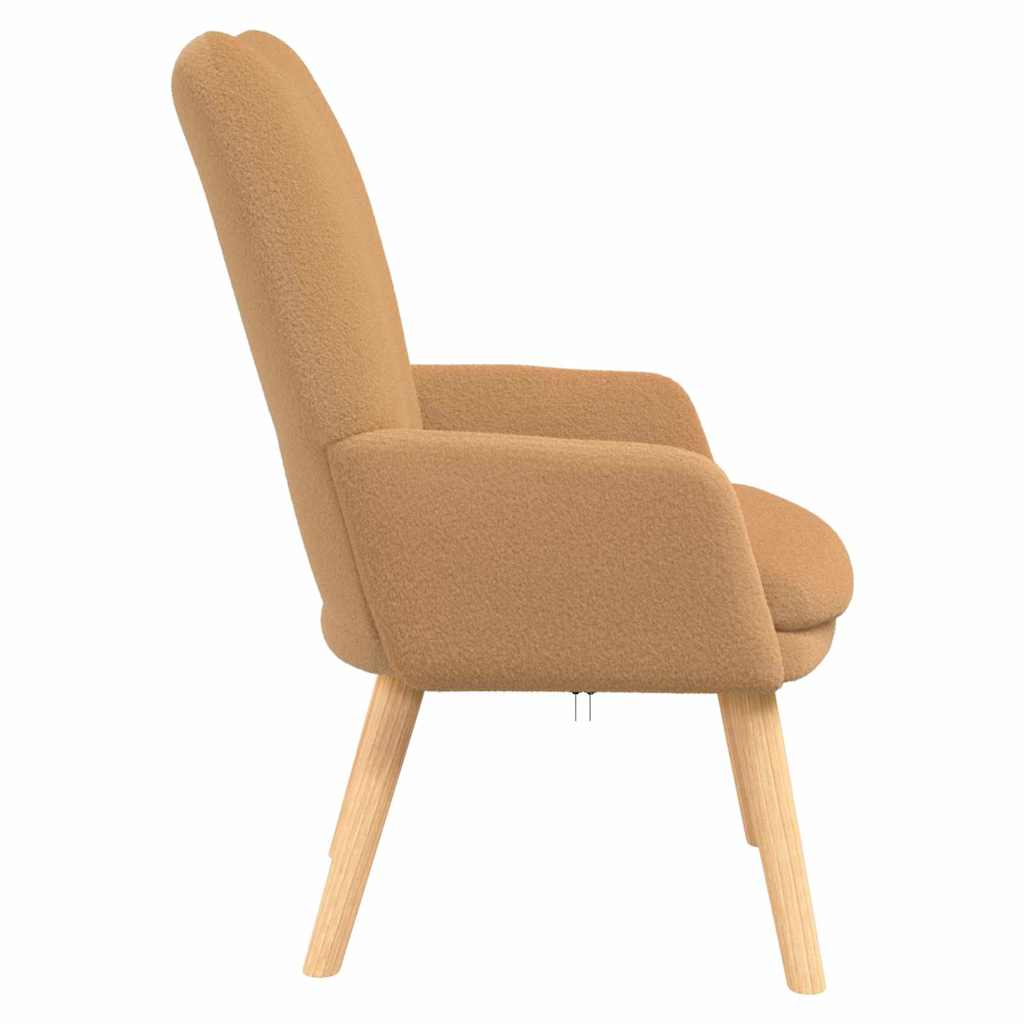 Relaxing Chair Beige 63 x 67 x 94 cm Fabric