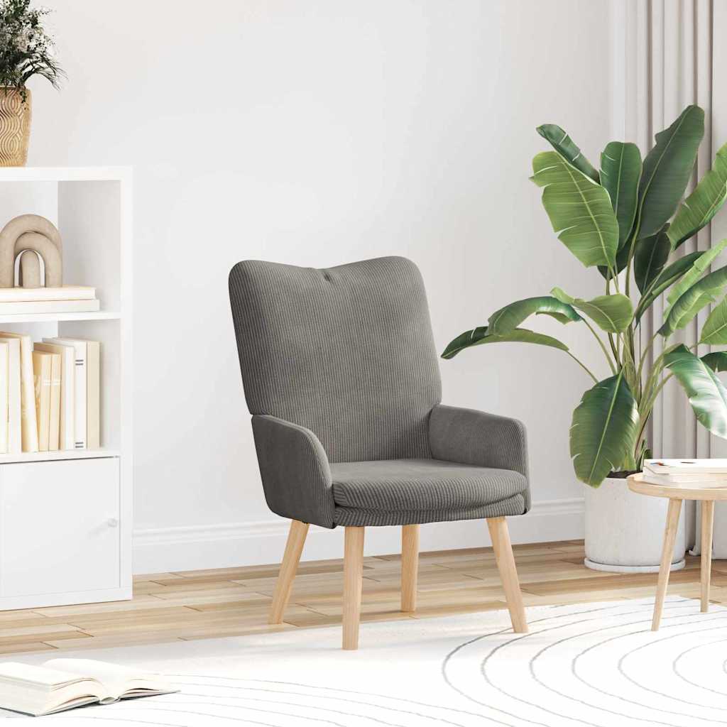 Relaxing Chair Light grey 63 x 67 x 94 cm Fabric