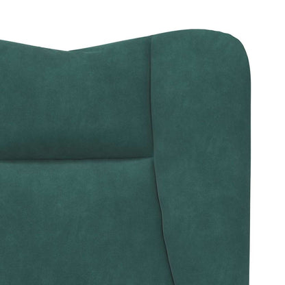 Relaxing Chair Dark green 63 x 67 x 94 cm Velvet