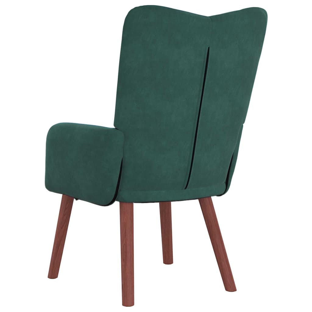 Relaxing Chair Dark green 63 x 67 x 94 cm Velvet