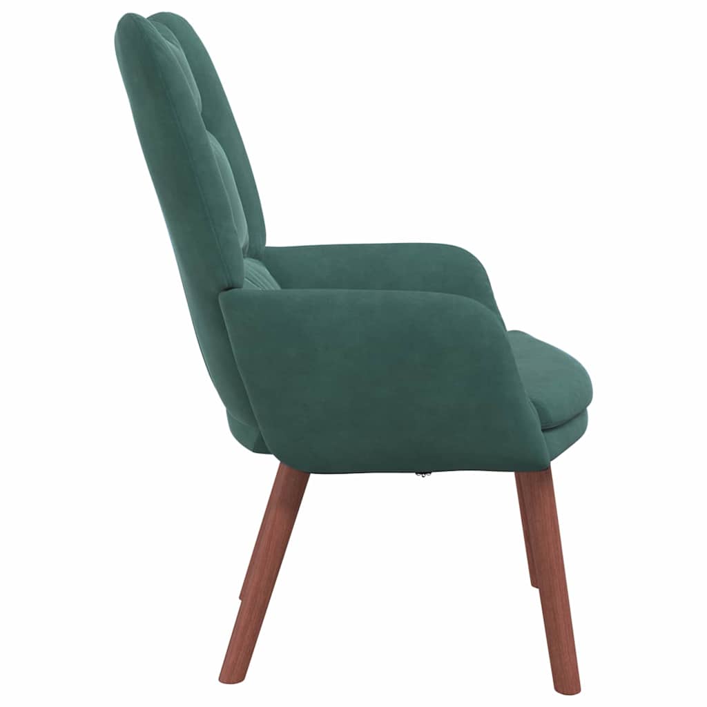 Relaxing Chair Dark green 63 x 67 x 94 cm Velvet