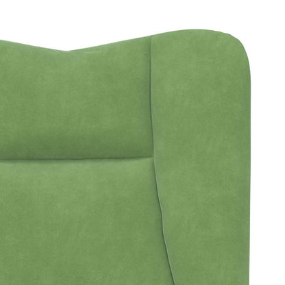 Relaxing Chair Light green 63 x 67 x 94 cm Velvet