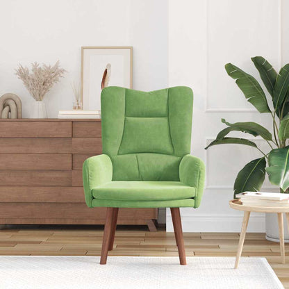 Relaxing Chair Light green 63 x 67 x 94 cm Velvet