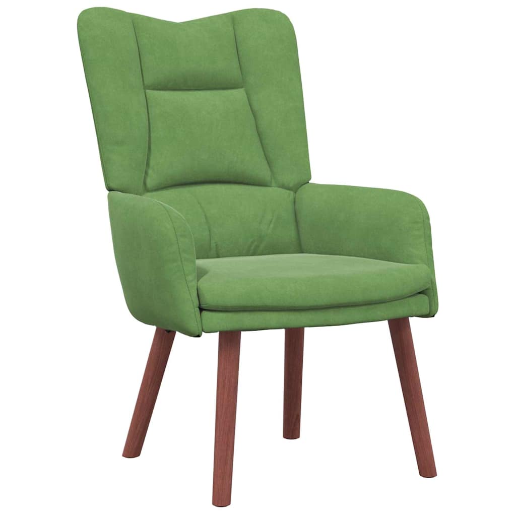 Relaxing Chair Light green 63 x 67 x 94 cm Velvet