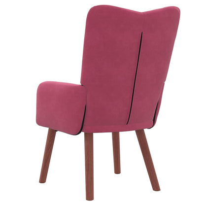 Relaxing Chair Wine red 63 x 67 x 94 cm Velvet
