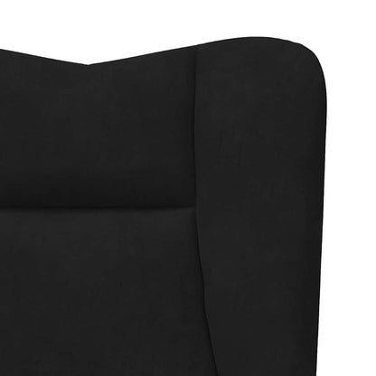 Relaxing Chair Black 63 x 67 x 94 cm Velvet