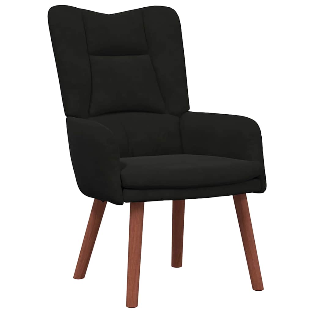 Relaxing Chair Black 63 x 67 x 94 cm Velvet
