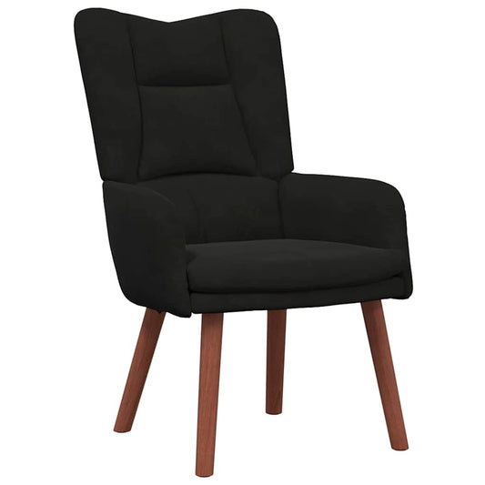 Relaxing Chair Black 63 x 67 x 94 cm Velvet