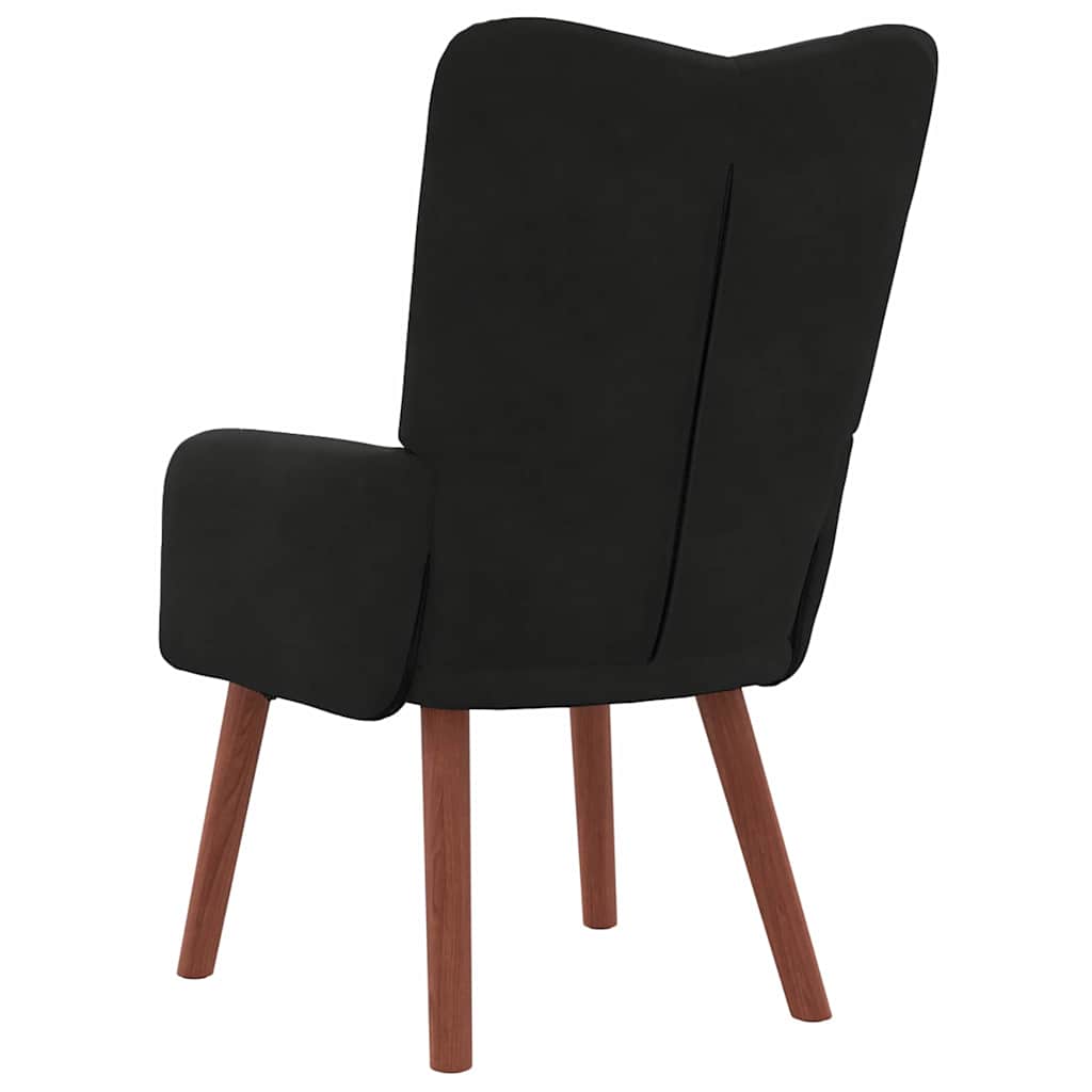 Relaxing Chair Black 63 x 67 x 94 cm Velvet