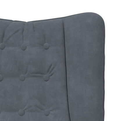 Relaxing Chair Dark grey 63 x 67 x 94 cm Velvet