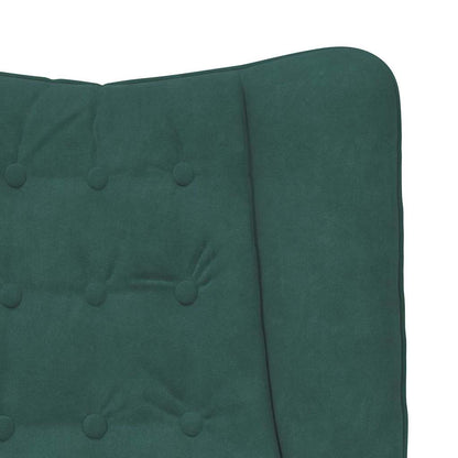 Relaxing Chair Dark green 63 x 67 x 94 cm Velvet