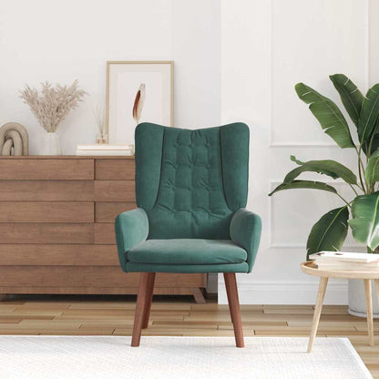 Relaxing Chair Dark green 63 x 67 x 94 cm Velvet