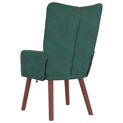 Relaxing Chair Dark green 63 x 67 x 94 cm Velvet