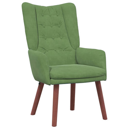 Relaxing Chair Light green 63 x 67 x 94 cm Velvet