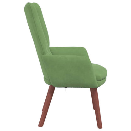 Relaxing Chair Light green 63 x 67 x 94 cm Velvet