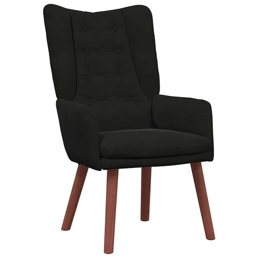 Relaxing Chair Black 63 x 67 x 94 cm Velvet