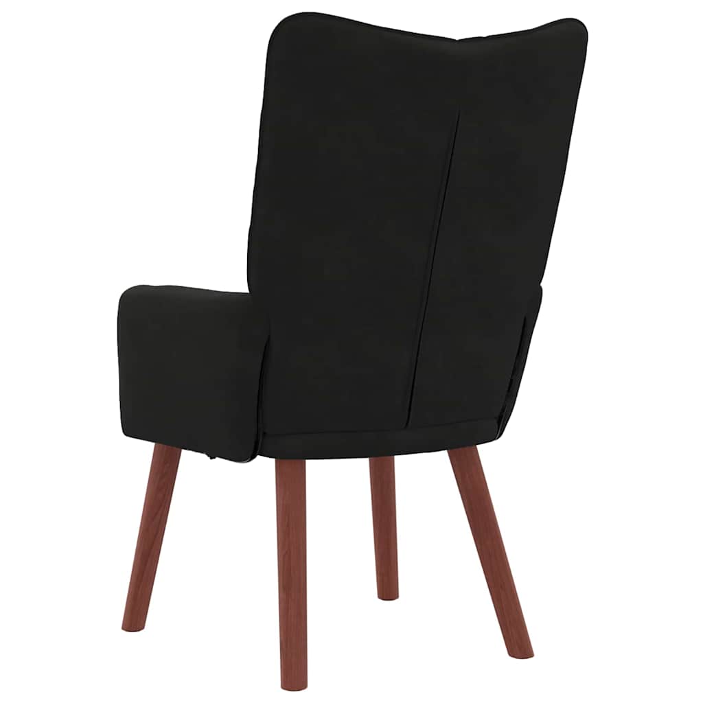 Relaxing Chair Black 63 x 67 x 94 cm Velvet