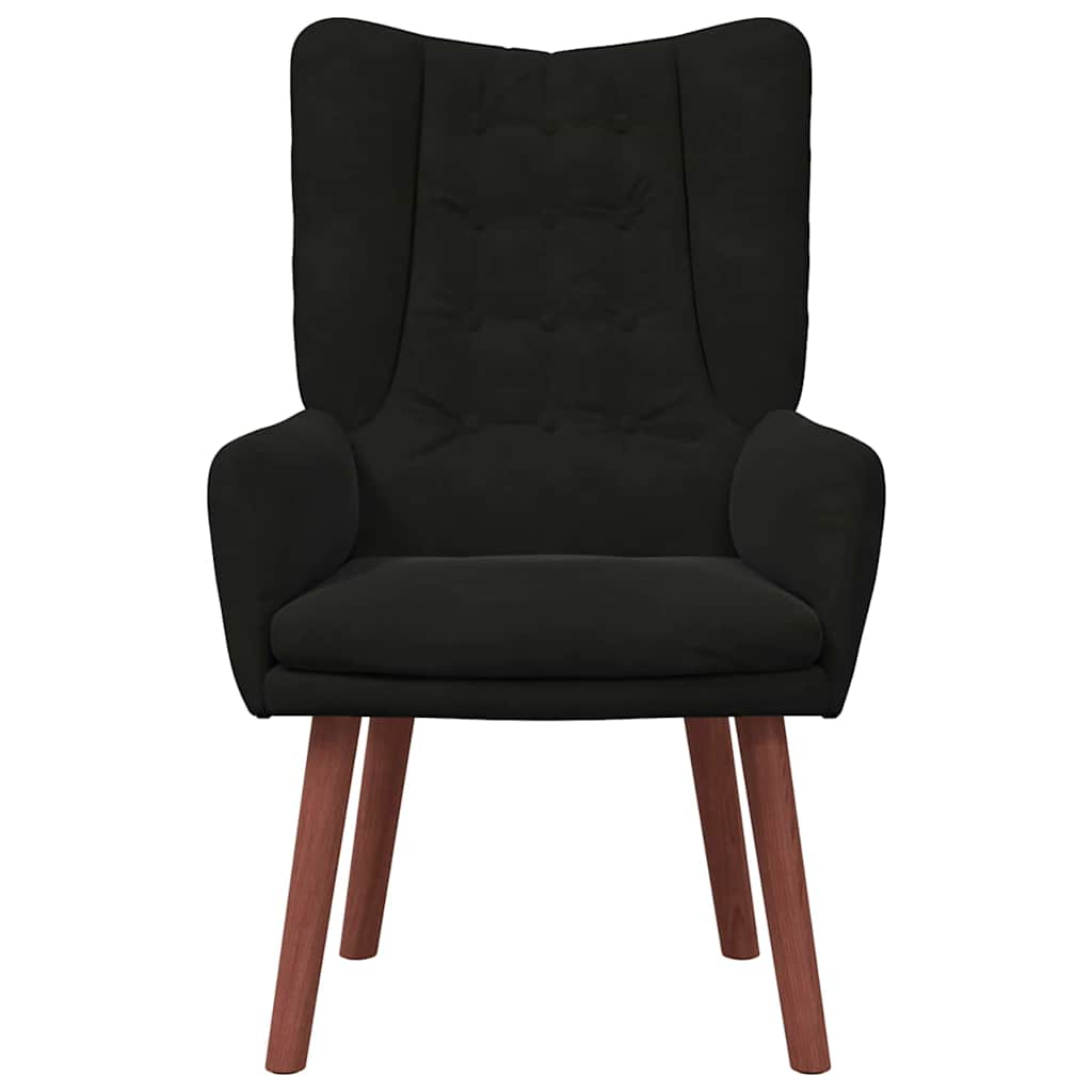 Relaxing Chair Black 63 x 67 x 94 cm Velvet