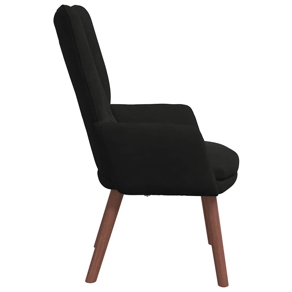 Relaxing Chair Black 63 x 67 x 94 cm Velvet
