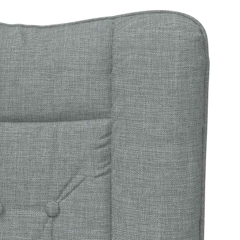 Relaxing Chair Light grey 63 x 67 x 94 cm Fabric