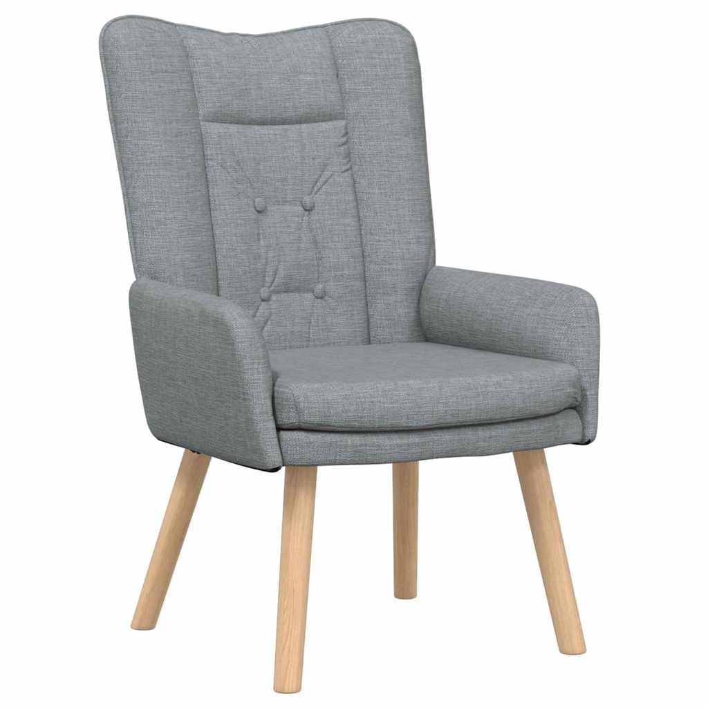 Relaxing Chair Light grey 63 x 67 x 94 cm Fabric
