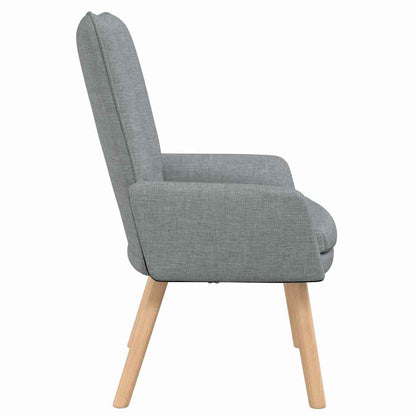 Relaxing Chair Light grey 63 x 67 x 94 cm Fabric