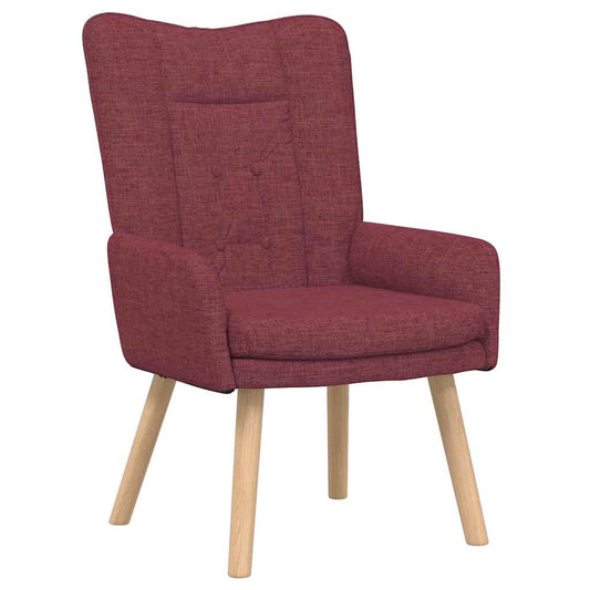 Relaxing Chair Wine red 63 x 67 x 94 cm Fabric