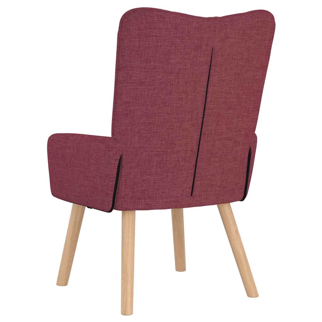 Relaxing Chair Wine red 63 x 67 x 94 cm Fabric