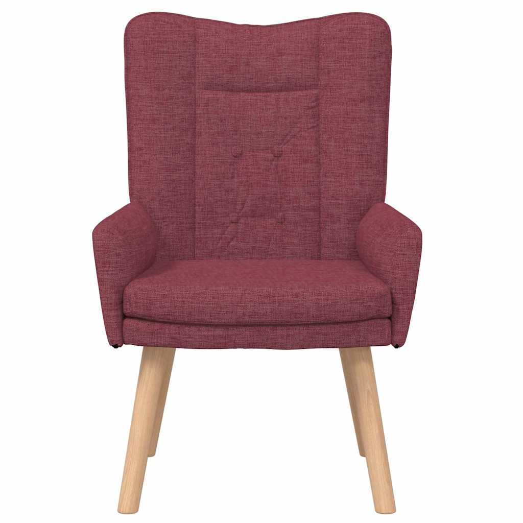 Relaxing Chair Wine red 63 x 67 x 94 cm Fabric
