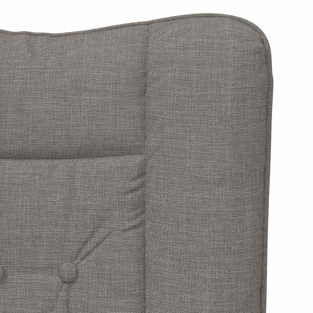 Relaxing Chair Taupe 63 x 67 x 94 cm Fabric