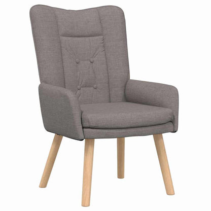Relaxing Chair Taupe 63 x 67 x 94 cm Fabric