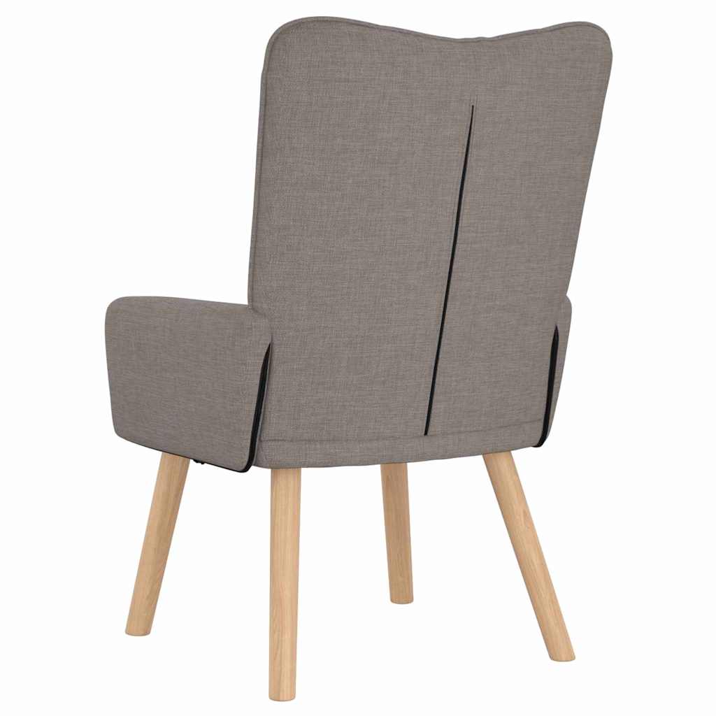 Relaxing Chair Taupe 63 x 67 x 94 cm Fabric