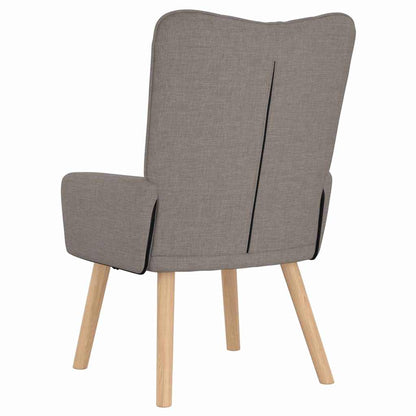 Relaxing Chair Taupe 63 x 67 x 94 cm Fabric