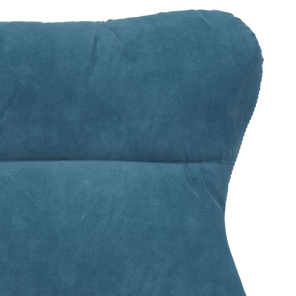 Relaxing Chair Blue 69 x 74 x 93 cm Velvet
