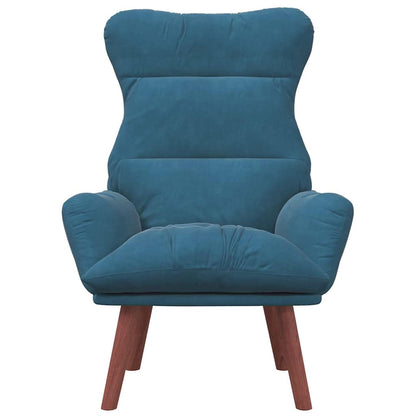Relaxing Chair Blue 69 x 74 x 93 cm Velvet