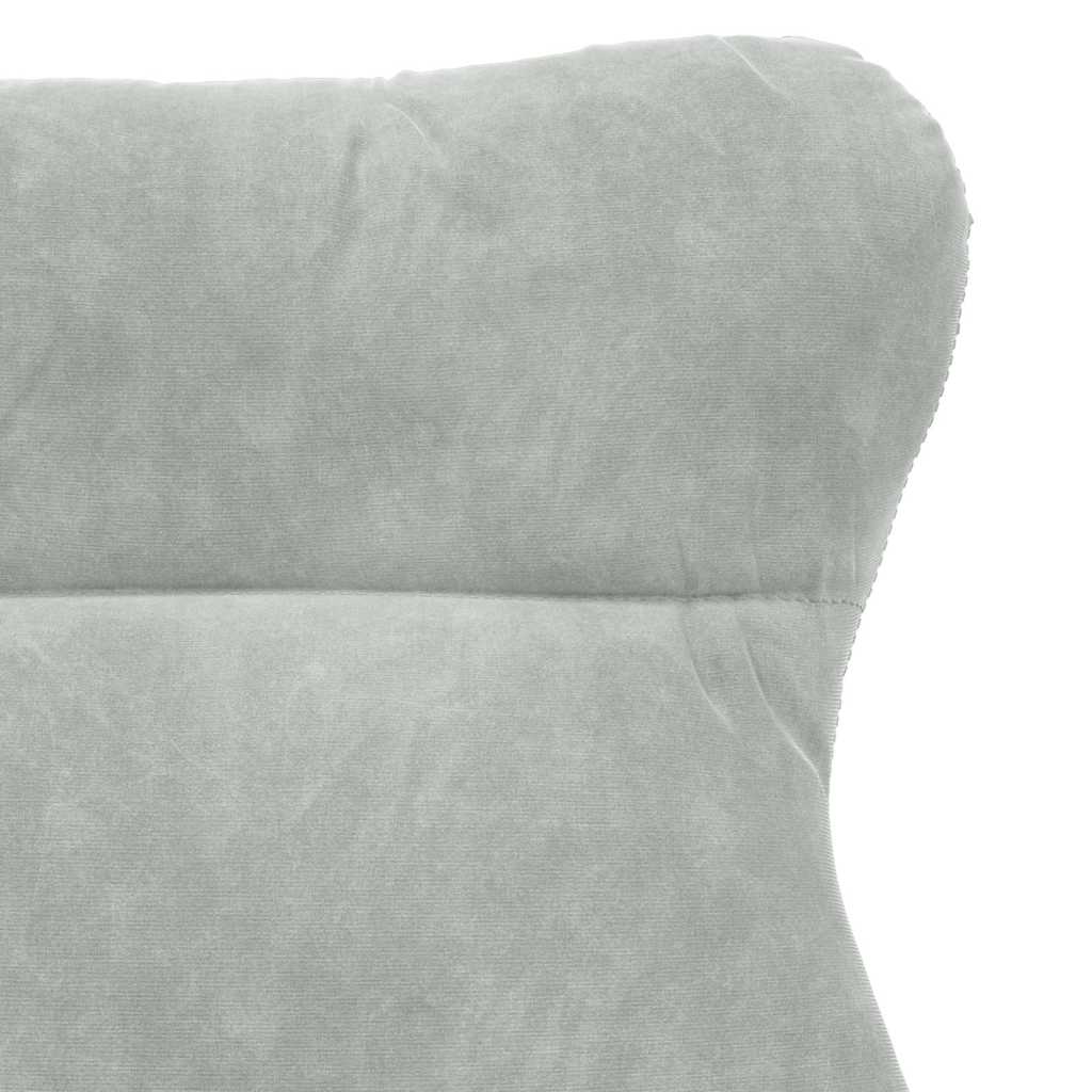 Relaxing Chair Light grey 69 x 74 x 93 cm Velvet