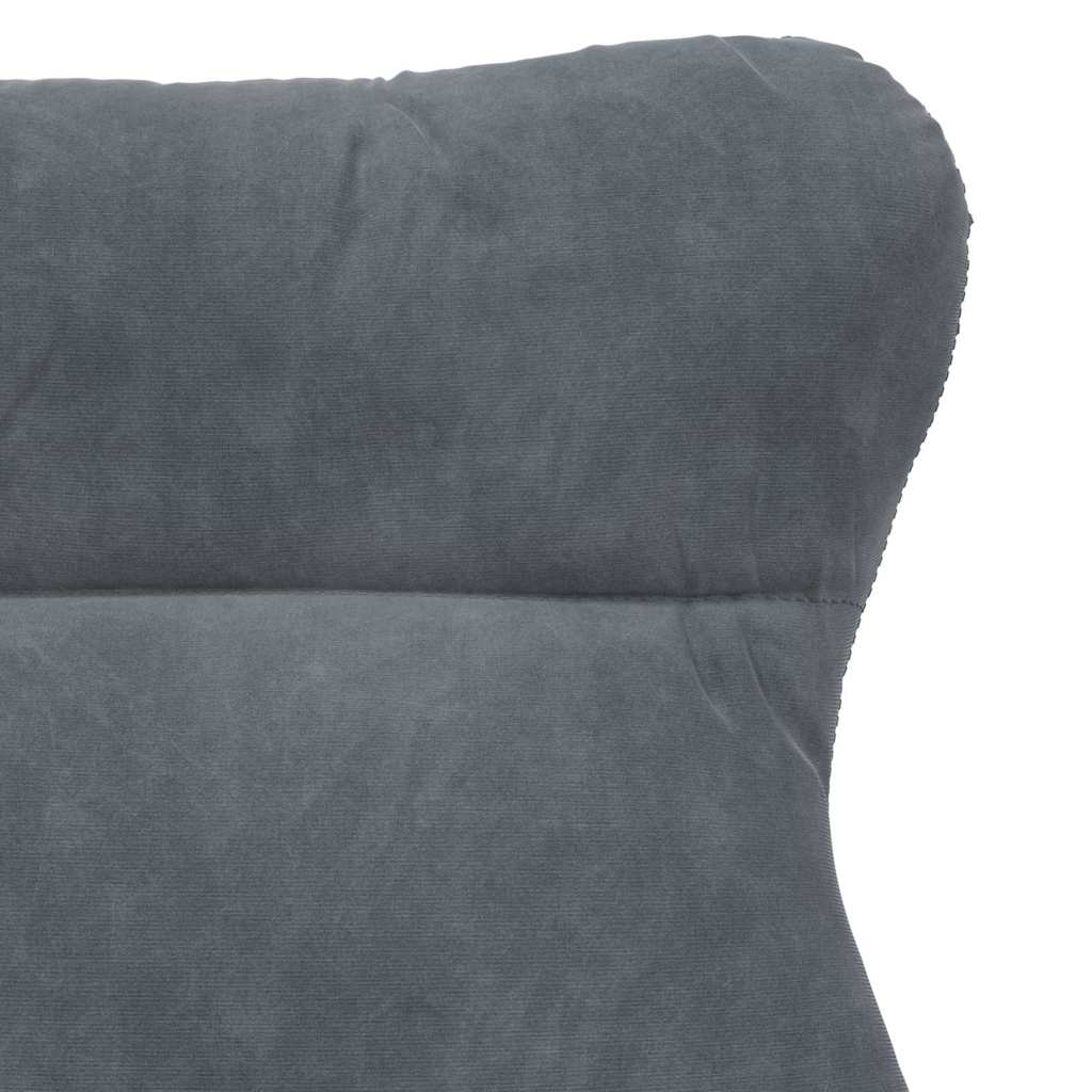 Relaxing Chair Dark grey 69 x 74 x 93 cm Velvet