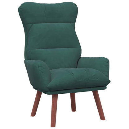 Relaxing Chair Dark green 69 x 74 x 93 cm Velvet