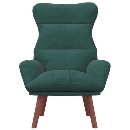 Relaxing Chair Dark green 69 x 74 x 93 cm Velvet