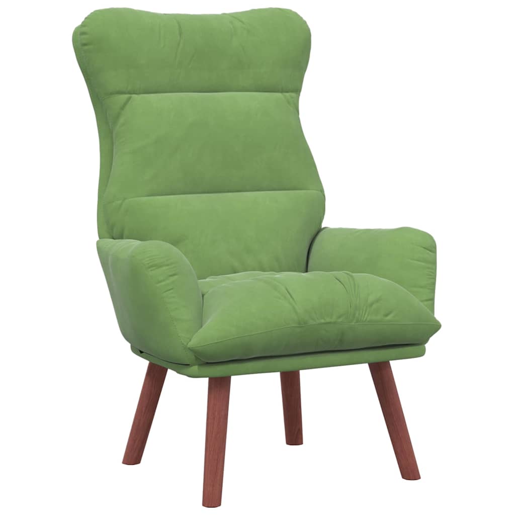 Relaxing Chair Light green 69 x 74 x 93 cm Velvet
