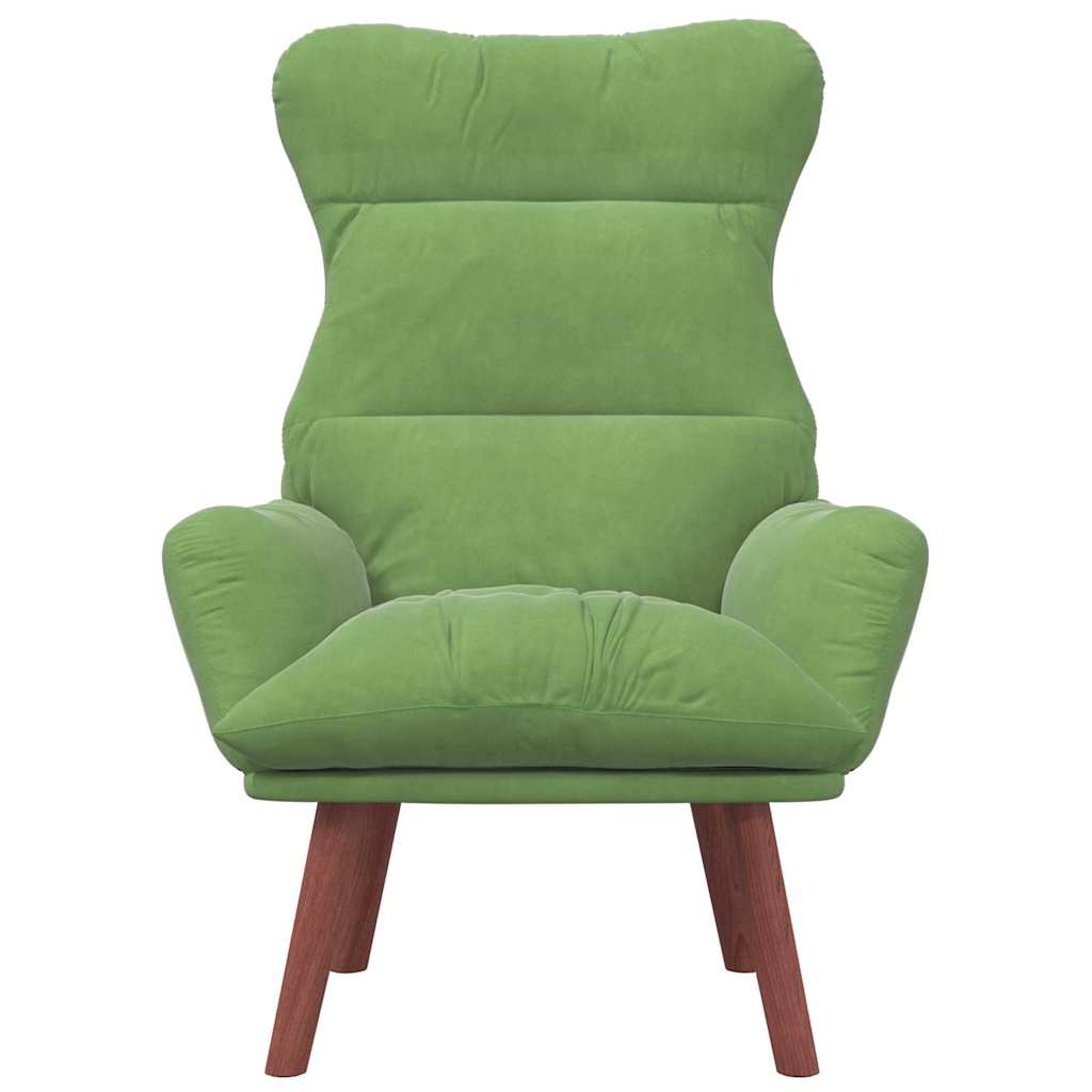 Relaxing Chair Light green 69 x 74 x 93 cm Velvet