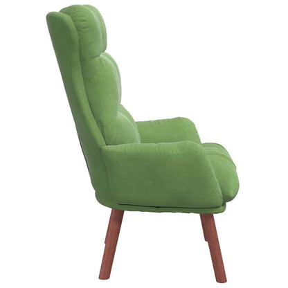 Relaxing Chair Light green 69 x 74 x 93 cm Velvet