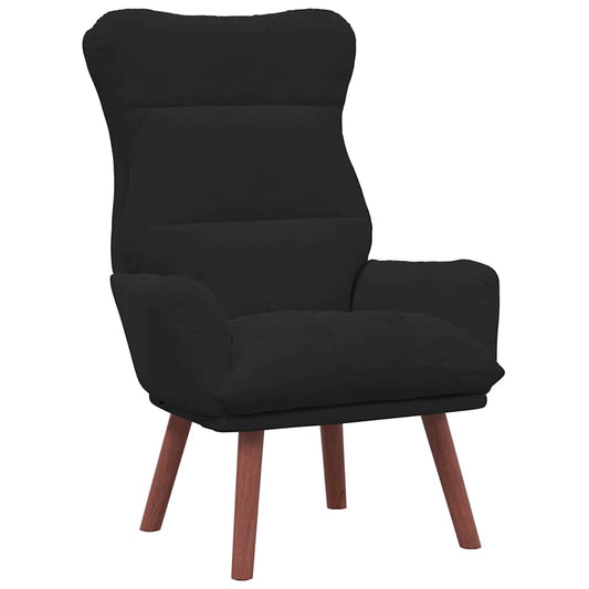 Relaxing Chair Black 69 x 74 x 93 cm Velvet