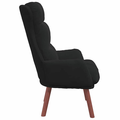 Relaxing Chair Black 69 x 74 x 93 cm Velvet